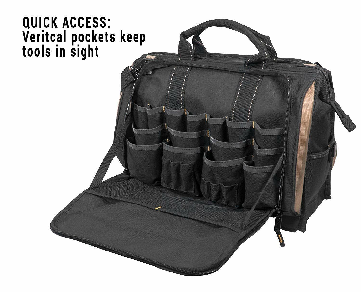 CLC Tech Gear Portable, 50 Pocket, Wear & Abrasion Resistant Tool Carrying Case