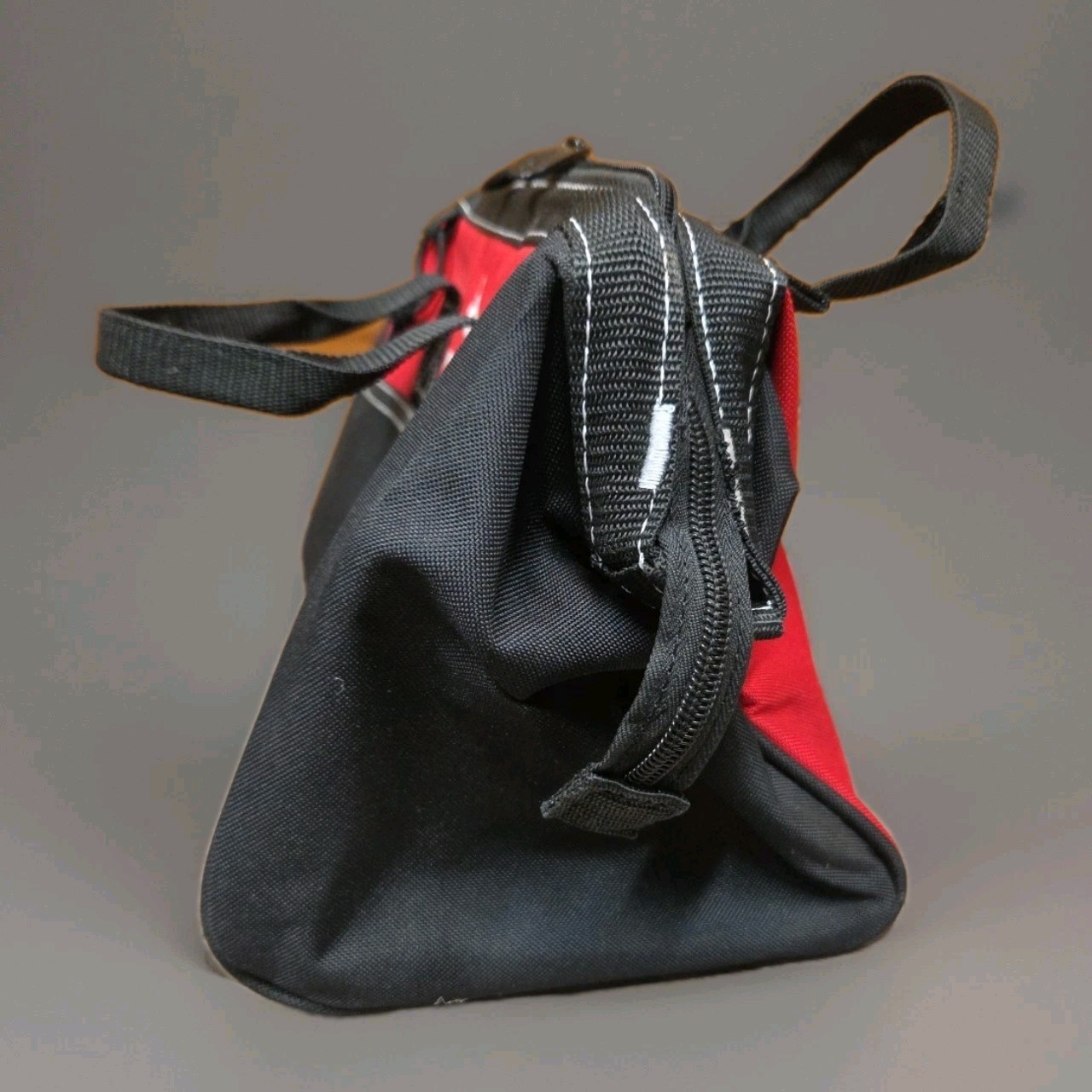 Husky Tool Bag 12″x 9″x8″ Zippered Tote 3 Side Pockets For Storage Organizer VG