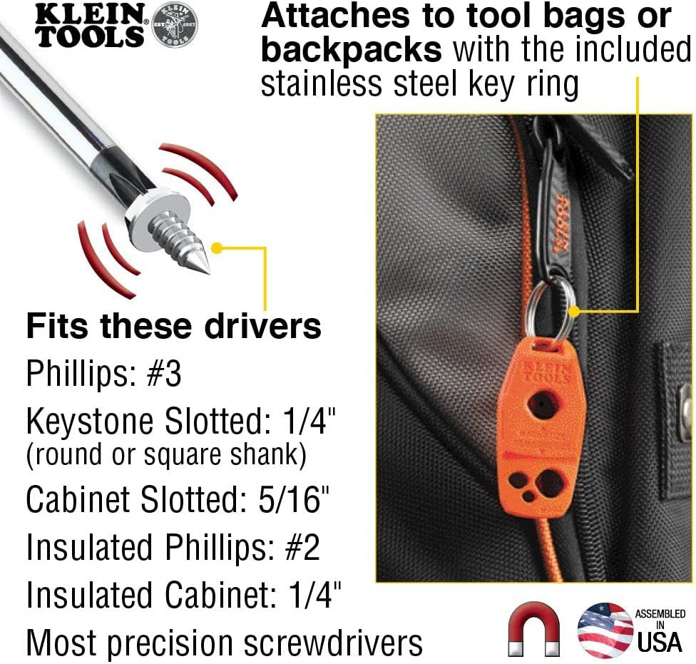 4-Pack Canvas Tool Bags with MAG2 Magnetizer/Demagnetizer for Easy Tool Use