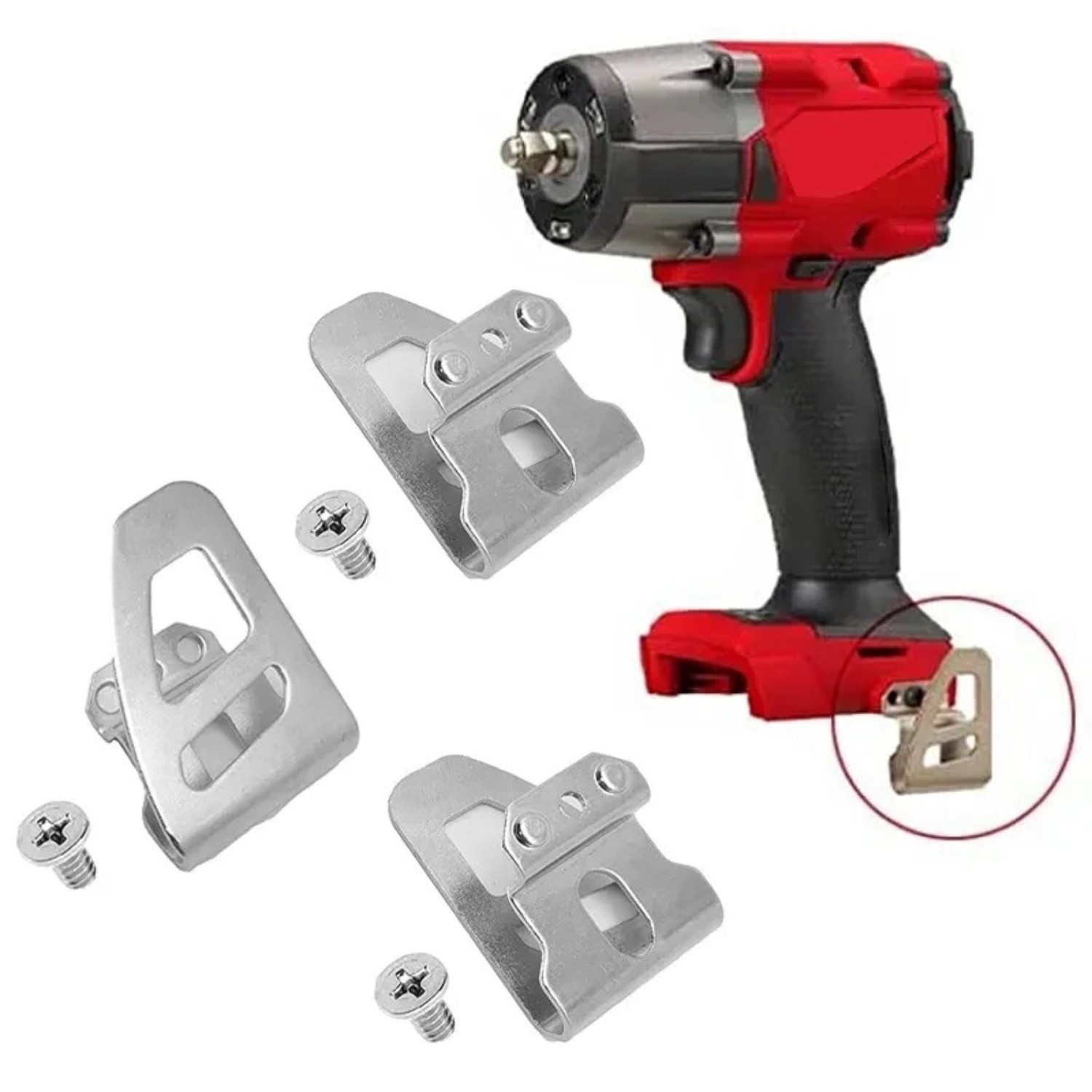 5PK Power Tool Belt Clip Hook for Milwaukee Cordless Drill Holder with Screw