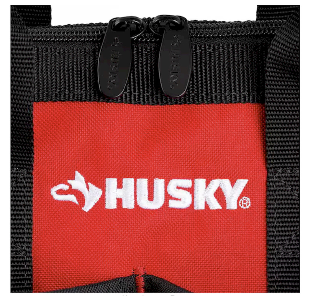 Husky 12 in 4 Pocket Zippered Tool Bag