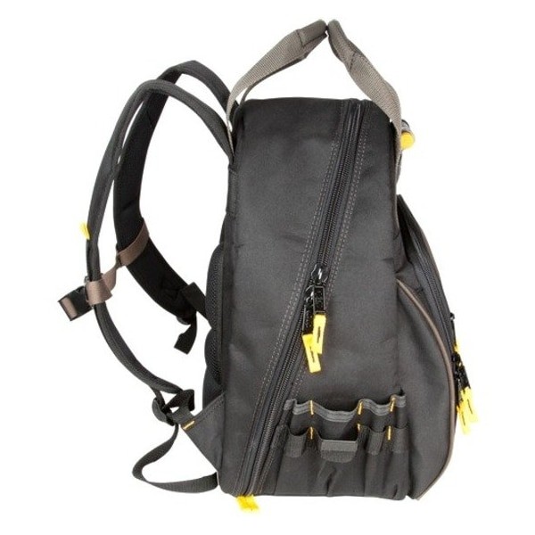 Clc Work Gear L255 Tool Backpack, Black, Polyester, 17 Pockets