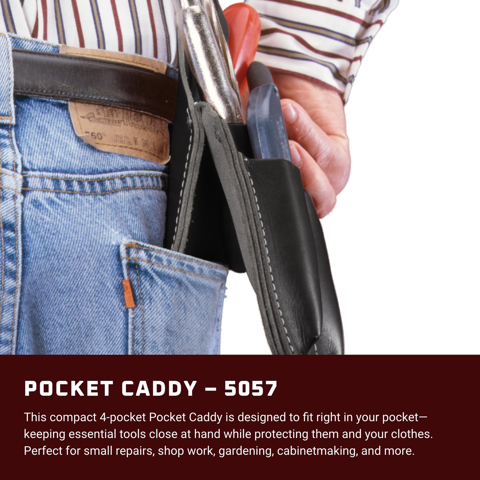 Occidental Leather B5057 Pocket Caddy Black