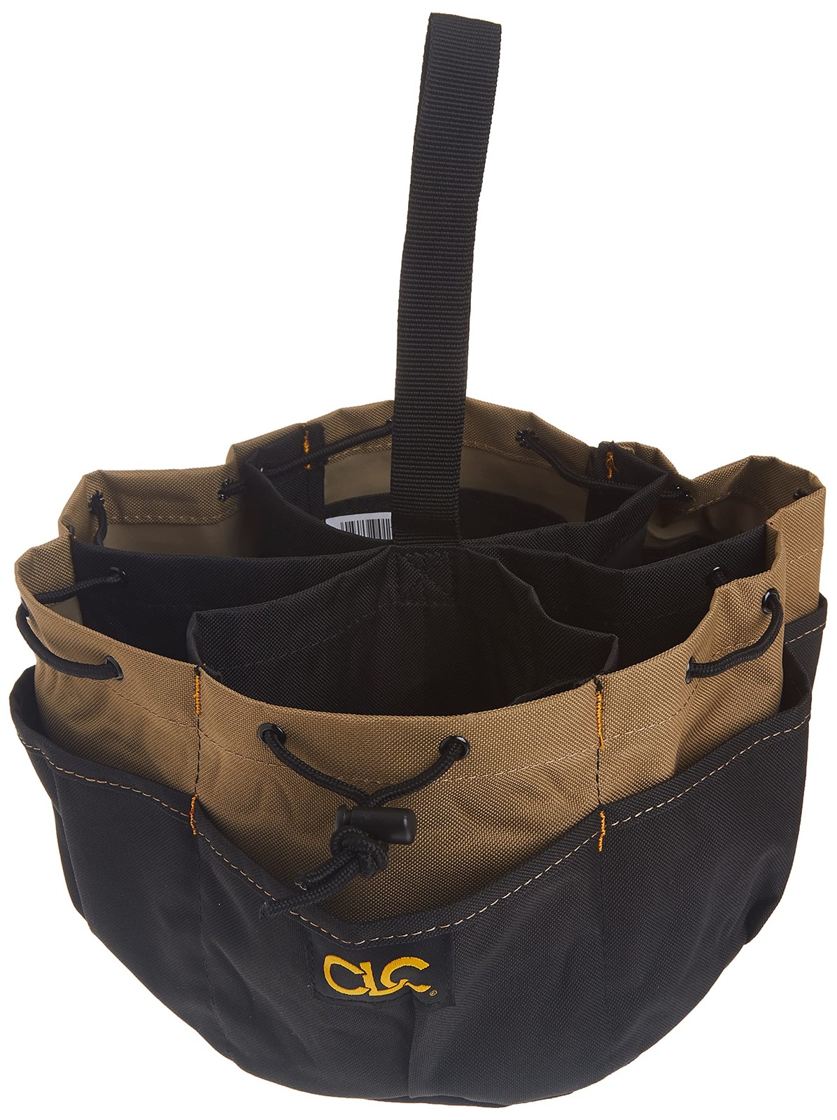 Clc Ercraft 1148 Drawstring Bucket Bag 18 Pocket Black
