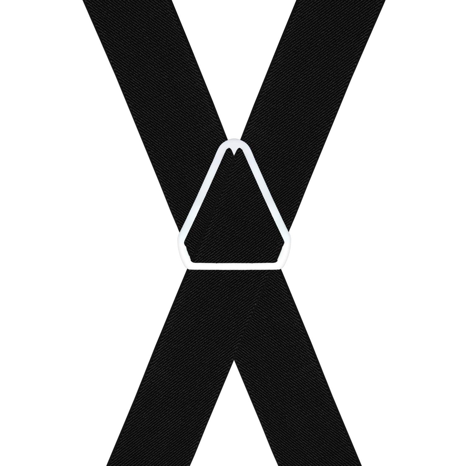 Moulen Men’s X-Back 1.4 Inches Wide 4-Clips Adjustable Large, Black