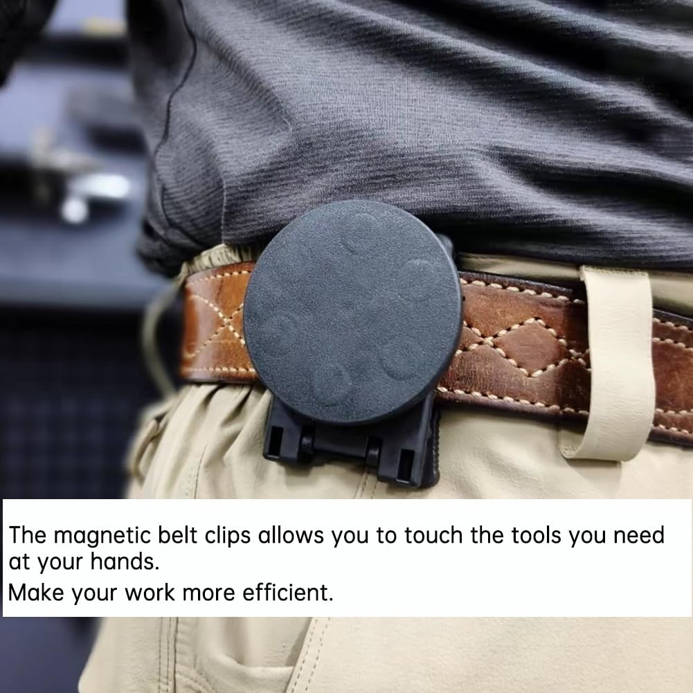Magnetic Tool Holster Belt Clip Holder Heavy Duty Steel Pouch for Construction