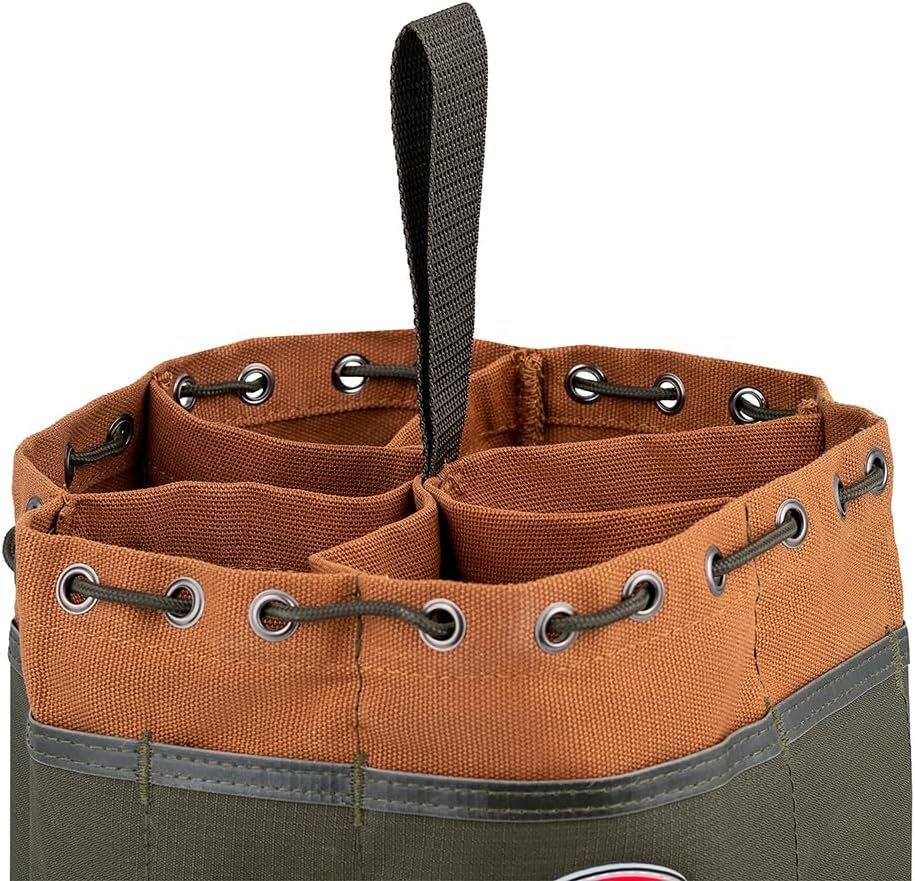 Bucket Boss Parachute Bag Small Parts in Brown, 25001 1 Pack, Brown