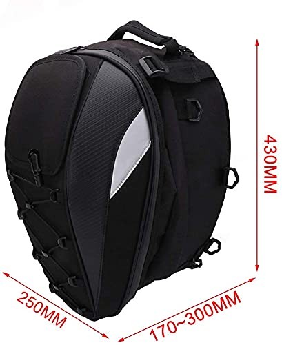 Motorcycle Seat/ Tail Bag-Dual Use Backpack Waterproof Motorbike Helmet Storage