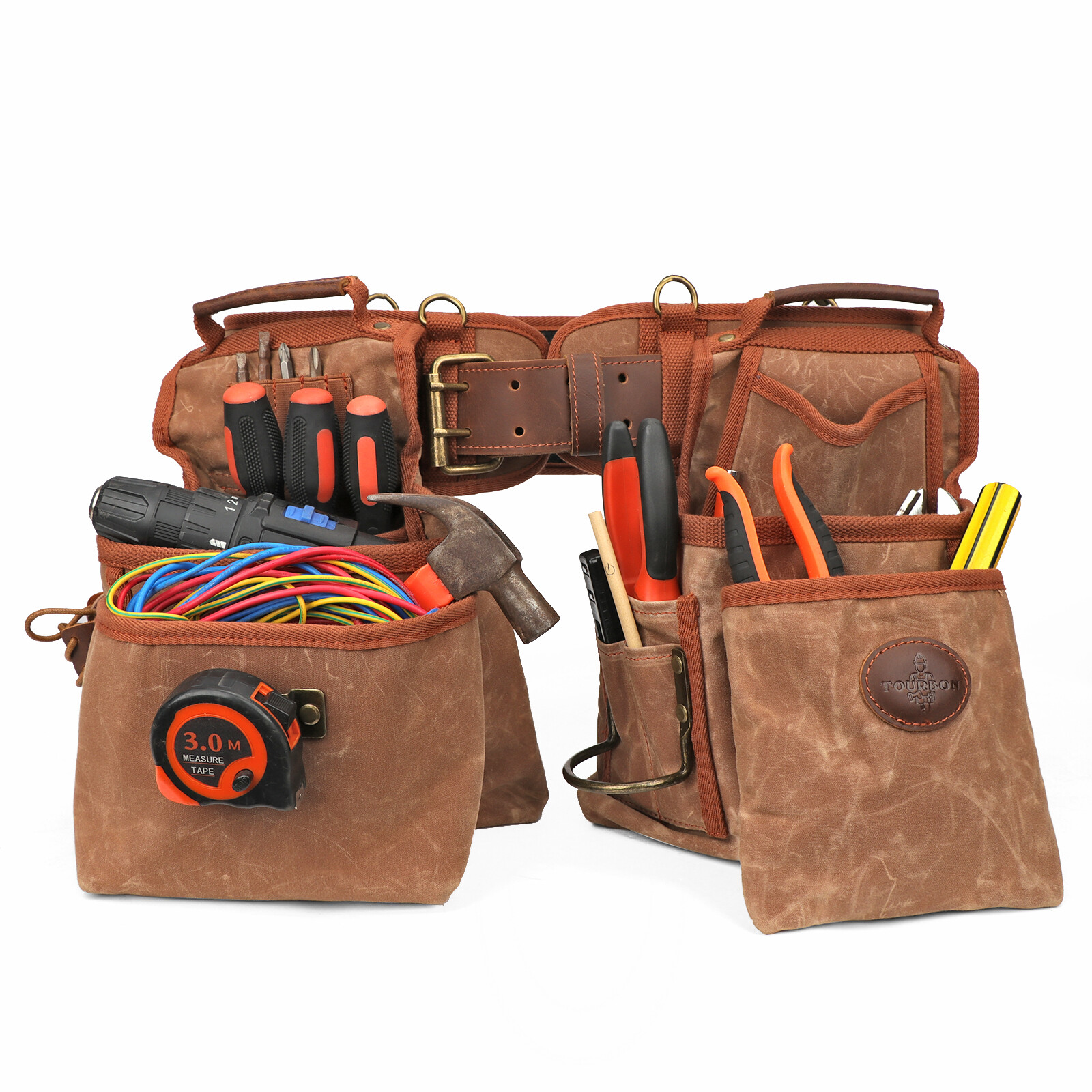 Electrician/Carpenter/Framer Tool Construction Bag Suspender Rig Beltbag