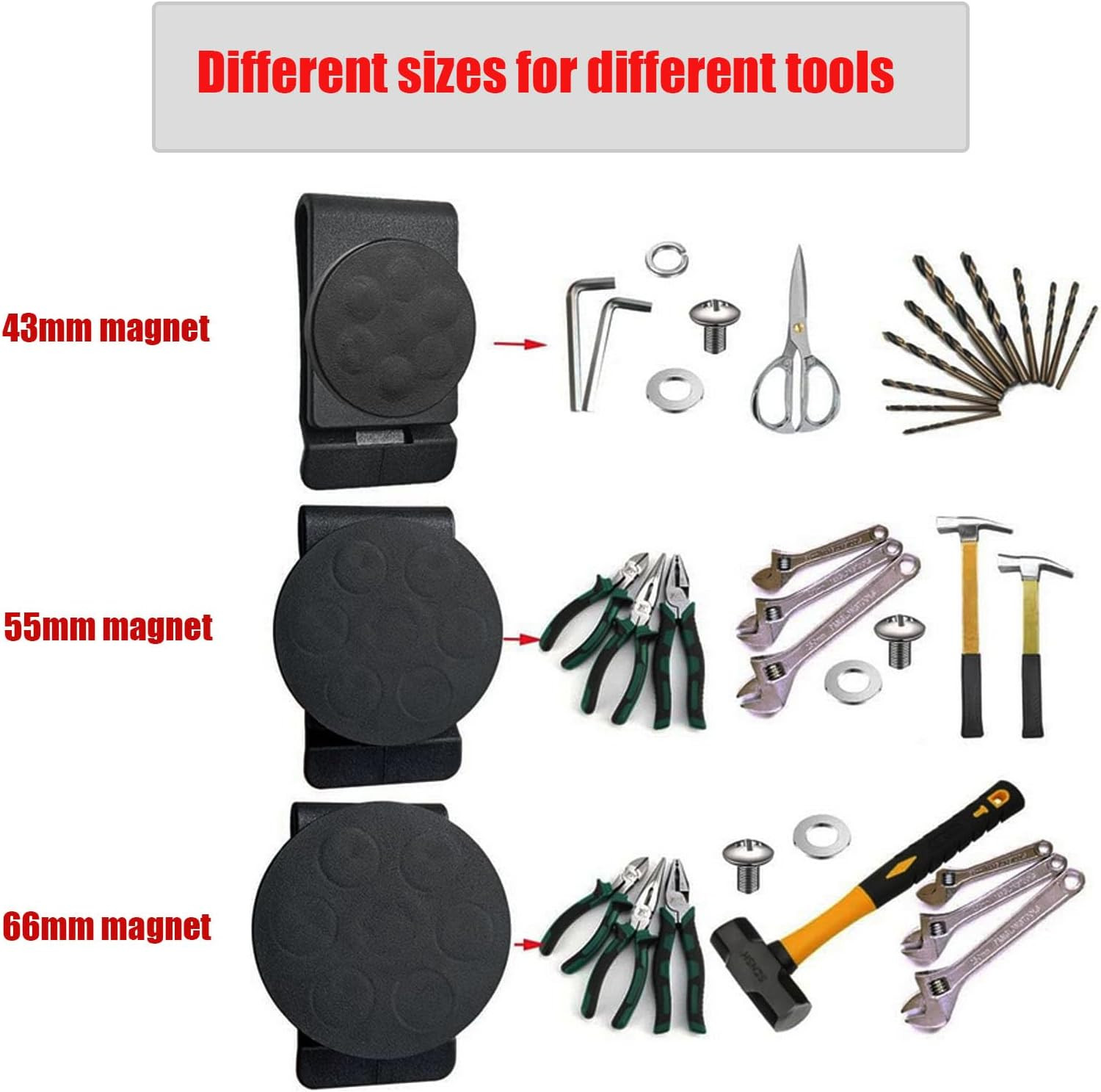 Xxhong Belt Magnetic Clips Heavy Duty Magnetic Tool Holder Black Magnet Belt Org