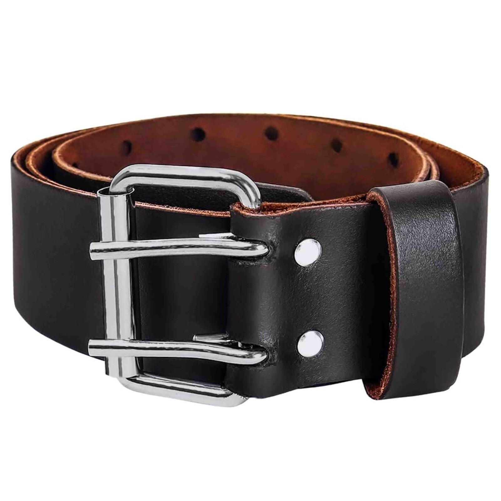 Heavy Duty Top Grain Pure Leather Tool Belt | 2″ Wide | Ideal for Construction &