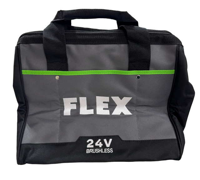 Flex 24v Power Tool Storage Bag with Zipper and Handles 13″ x 11″ x 11″