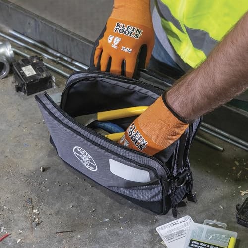 Klein Tools Tool Pouch, Dual Compartments, Dimensions NA | 2-Pack, Pack of 2