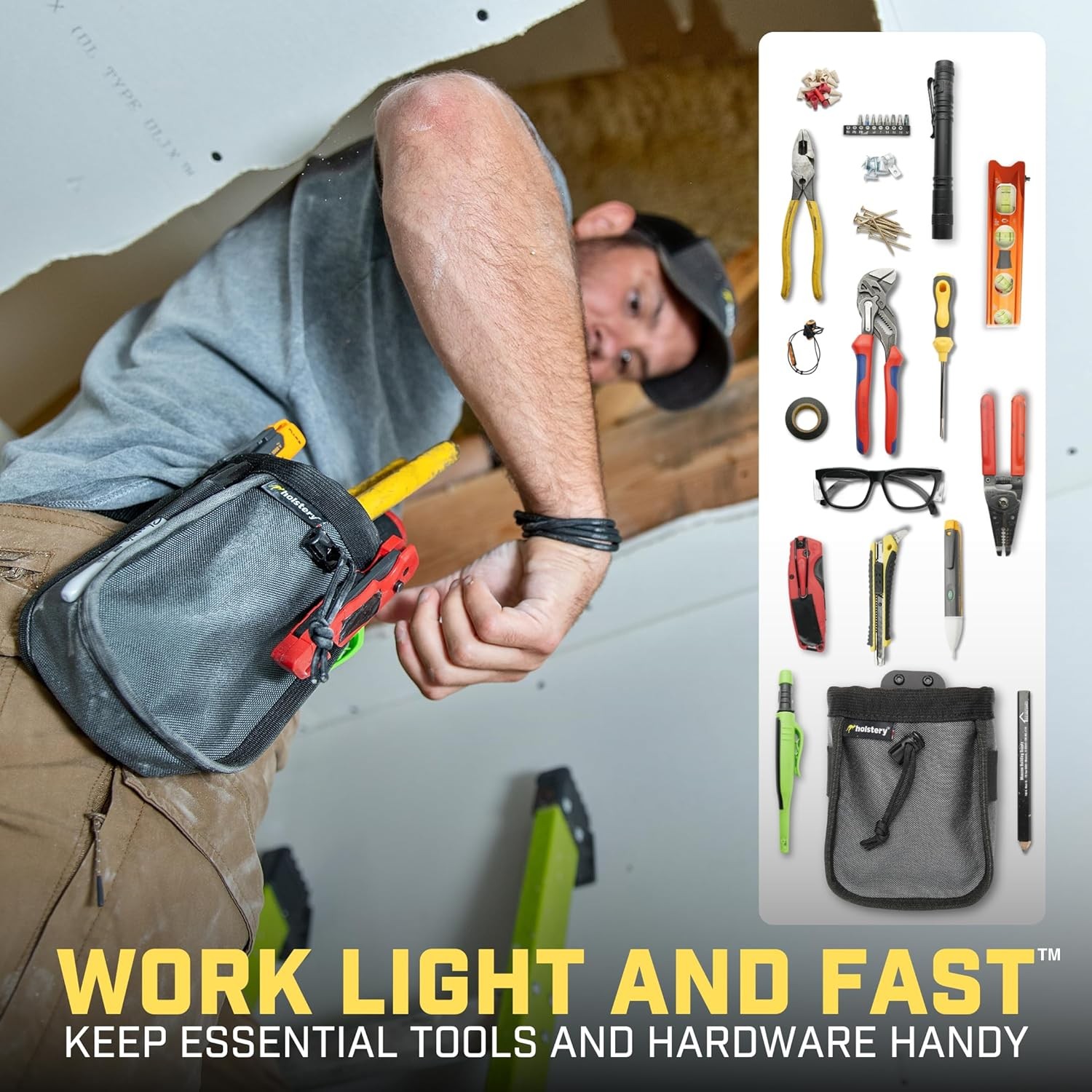 Joey Pouch V2 | Clip-On Tool Belt Bag for Tools Screws and Nails – Great for …