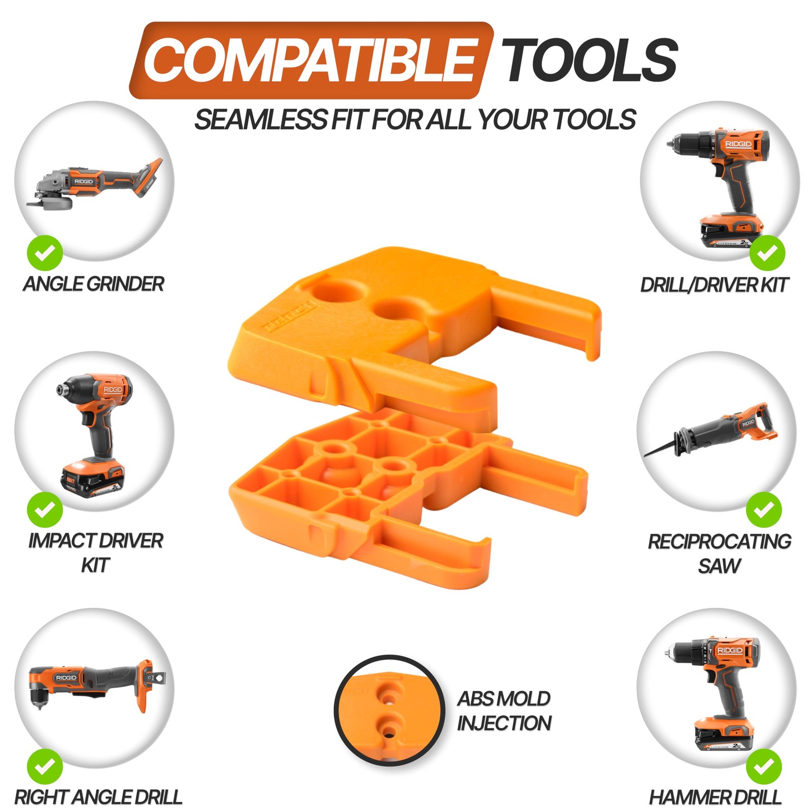 Tools Cordless Tool Organizers (Pack of 3) – 18-20v Ridgid Tools Compatiabili…