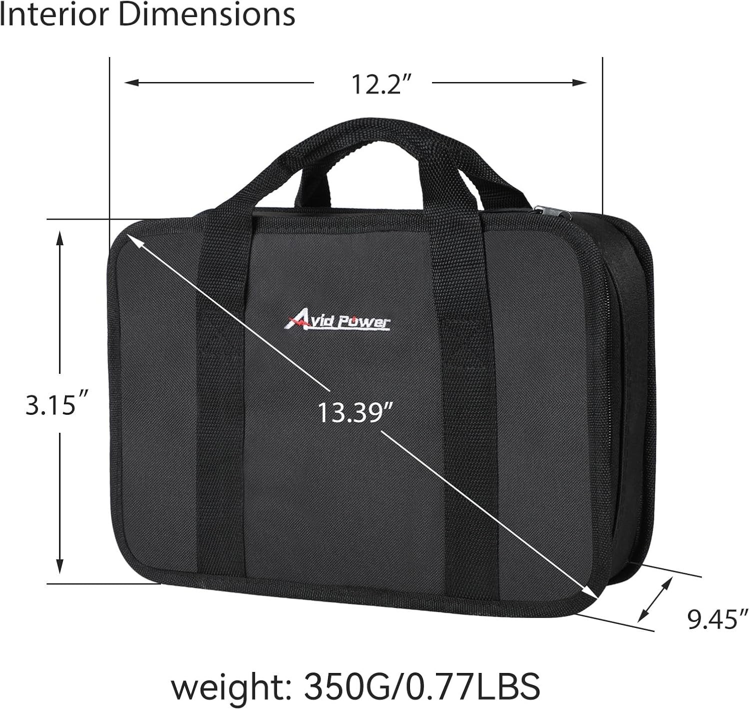 Durable Soft Canvas Tool Pouch with Mesh Dividers – Ideal for Organizing Tools