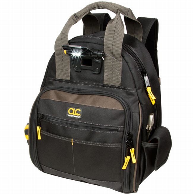 CLC Tech Gear 53 Pocket LED Lighted Tool Backpack
