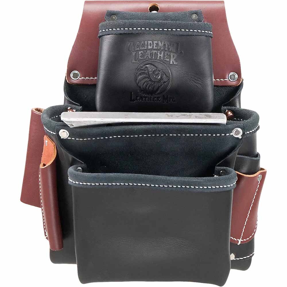 Occidental Leather B5060LH 3 Pouch Pro Fastener Bag – Left Handed, Black