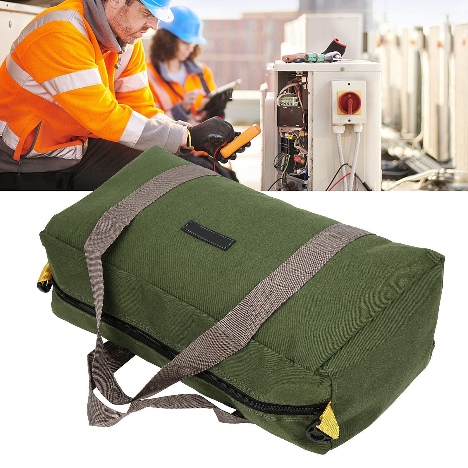 18 Inches Wide Mouth Electrician Storage Bag,Electrician Storage Bag Portable…