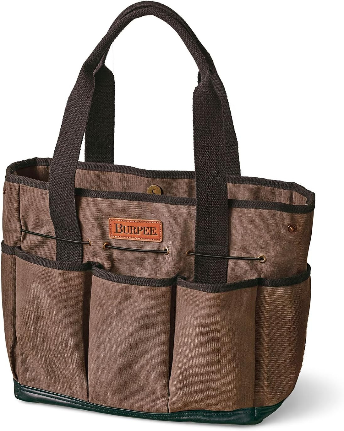 Waxed Canvas Garden Tool Tote | Heavy-Duty Tote Bag Storage Organizer for Garden
