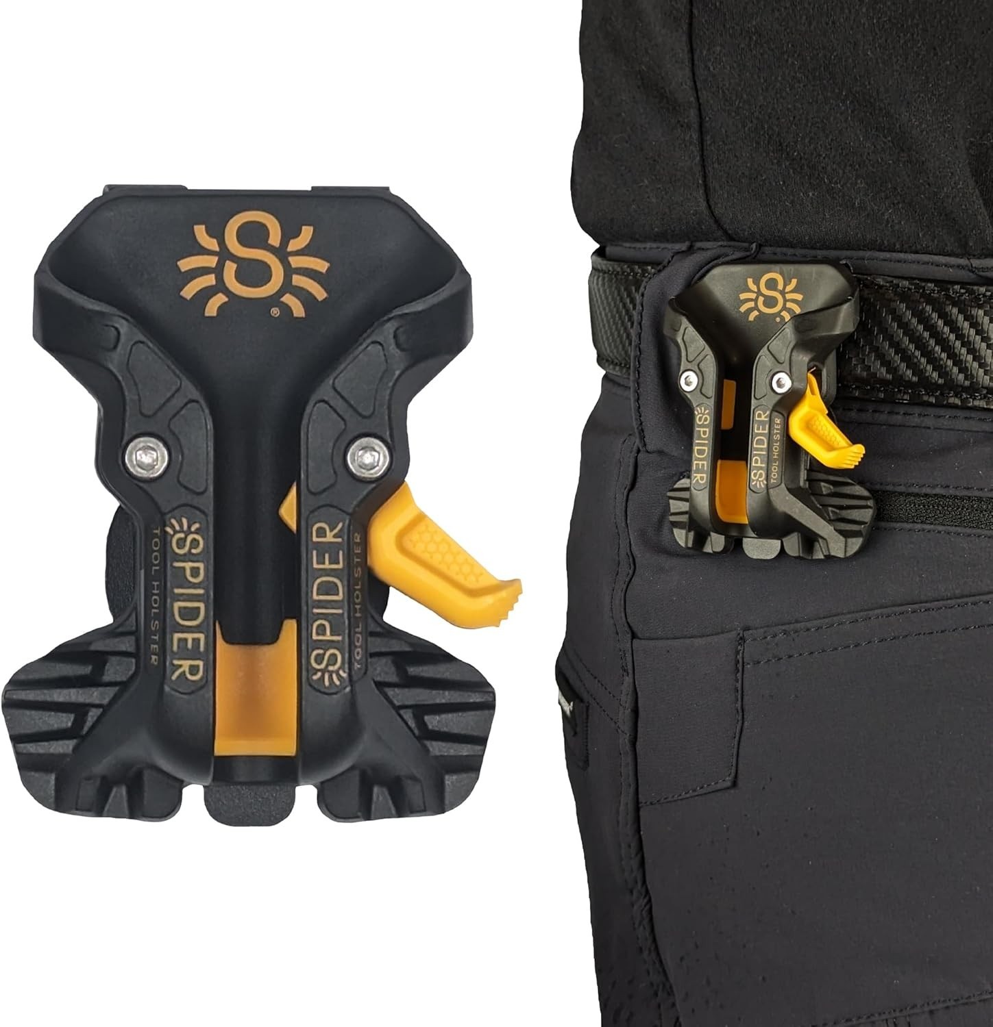 Spider Pro Holster: Upgraded Quick-Draw Tool Holder with Ambidextrous Lock