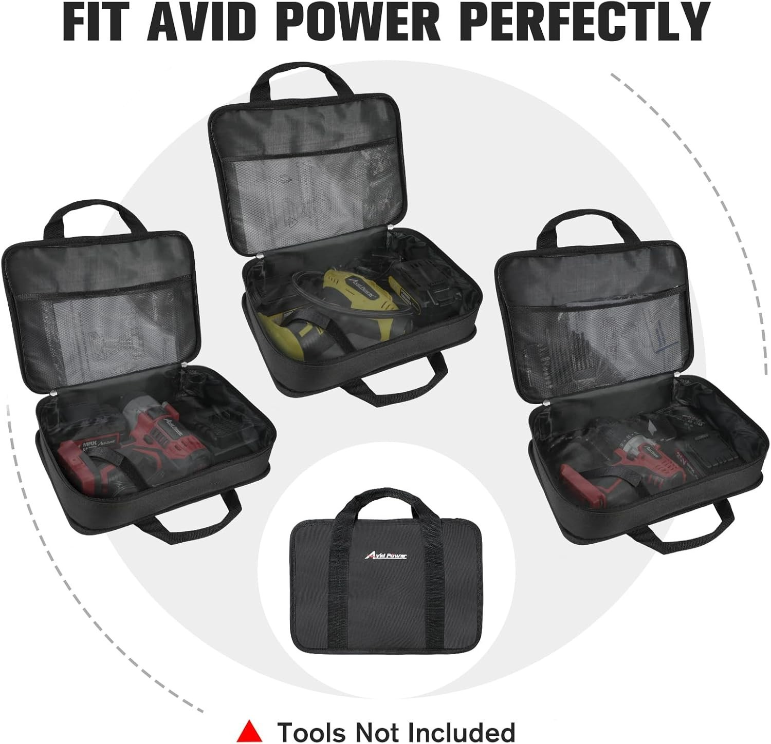 Durable Soft Canvas Tool Pouch with Mesh Dividers – Ideal for Organizing Tools