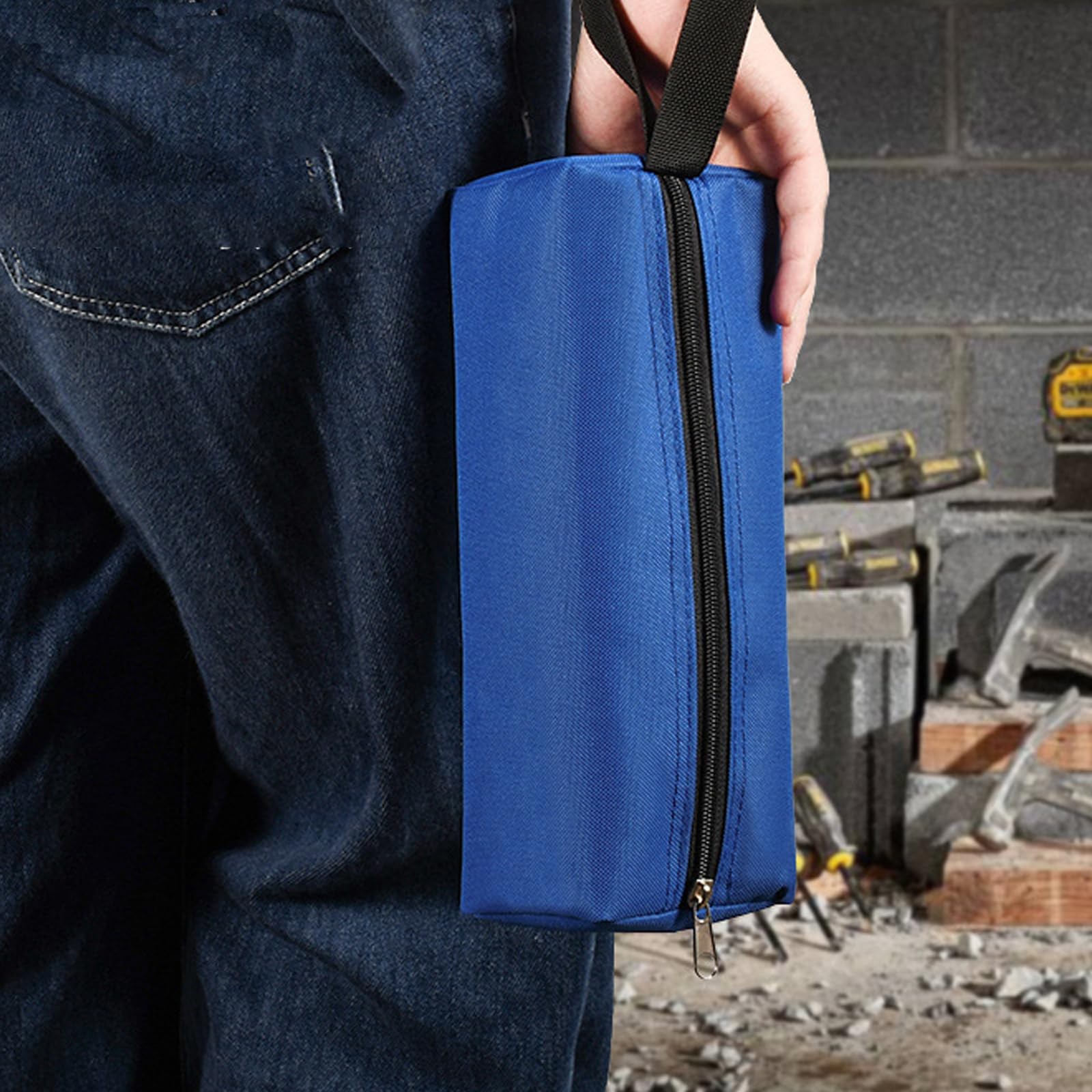 10 Pack Canvas Tool Pouch of 2 Sizes, Versatile Zippered Tool Bags Waterproof…