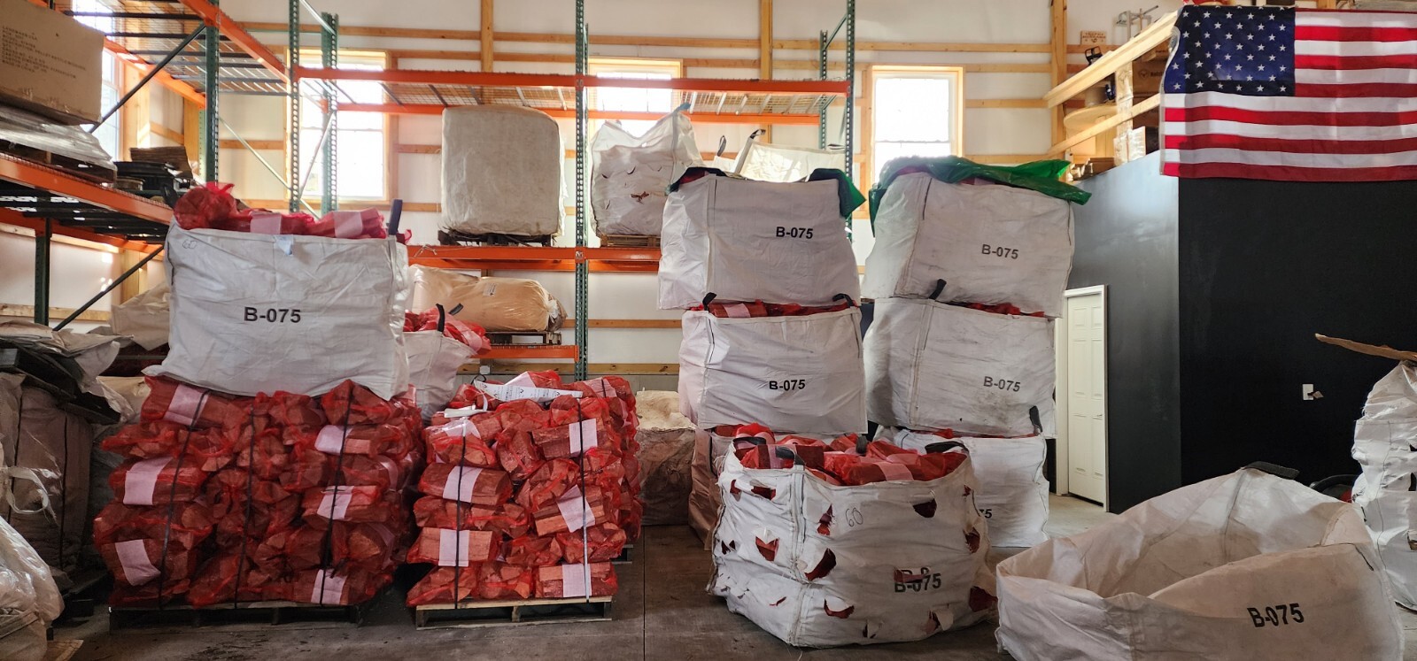 100pcs Firewood Bags MESH FIREWOOD BAGS .75 CUBIC FOOT FREE SHIPPING