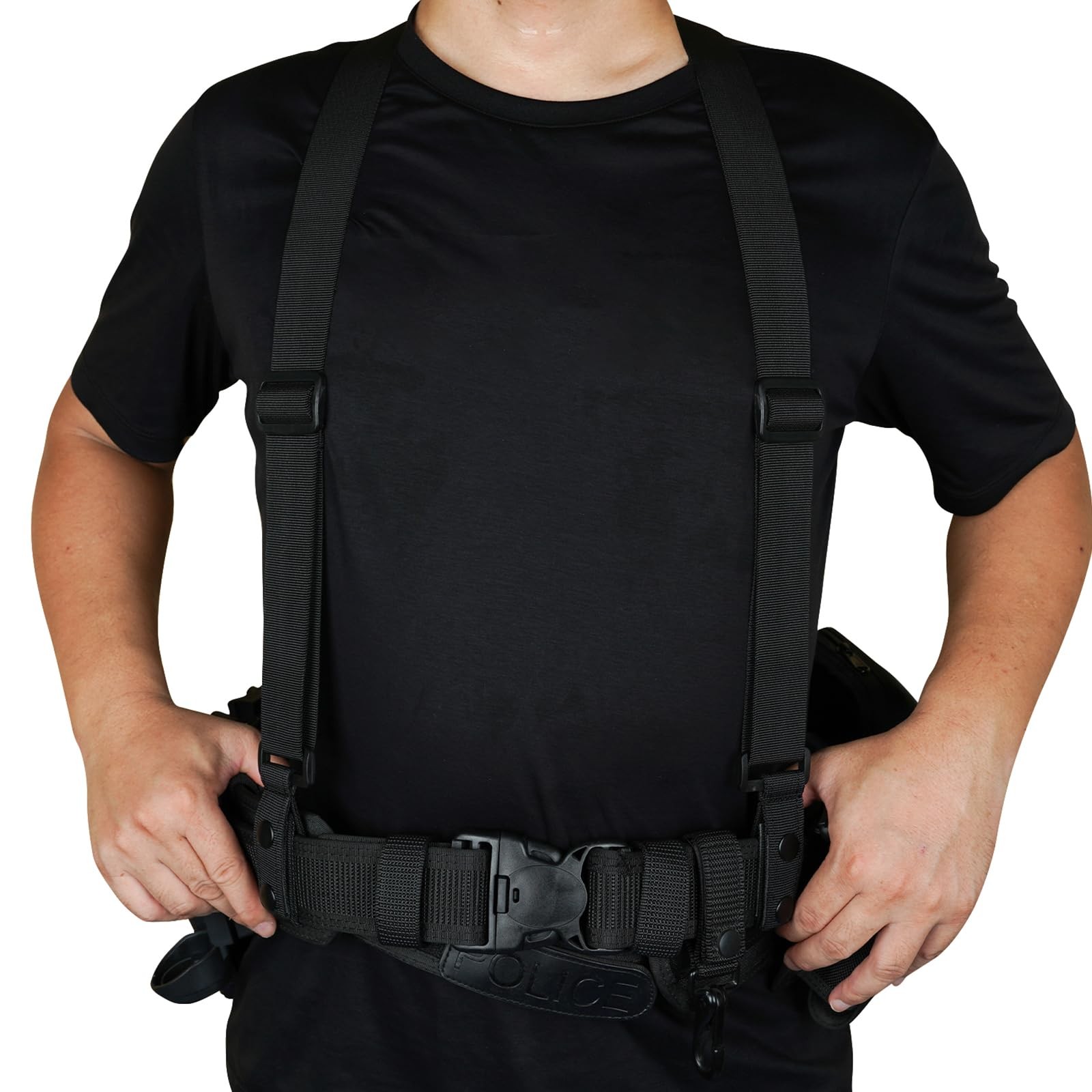 Tactical Suspenders Police Duty Belt Harness for Men,1.5 Inch Adjustable Tool…
