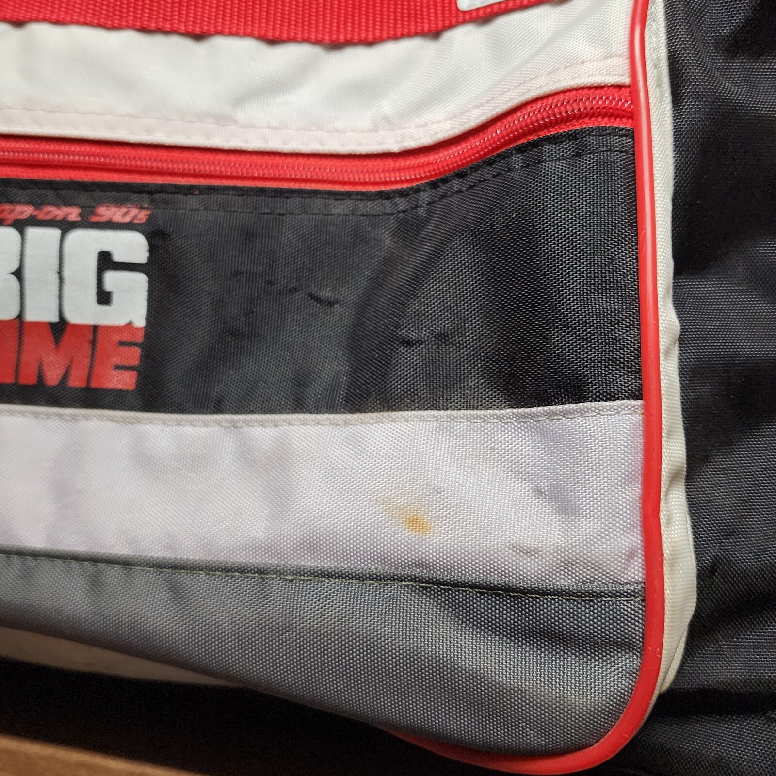 Snap-On 90’s Big TimeTool Duffle Bag Tote Red White Black Vintage