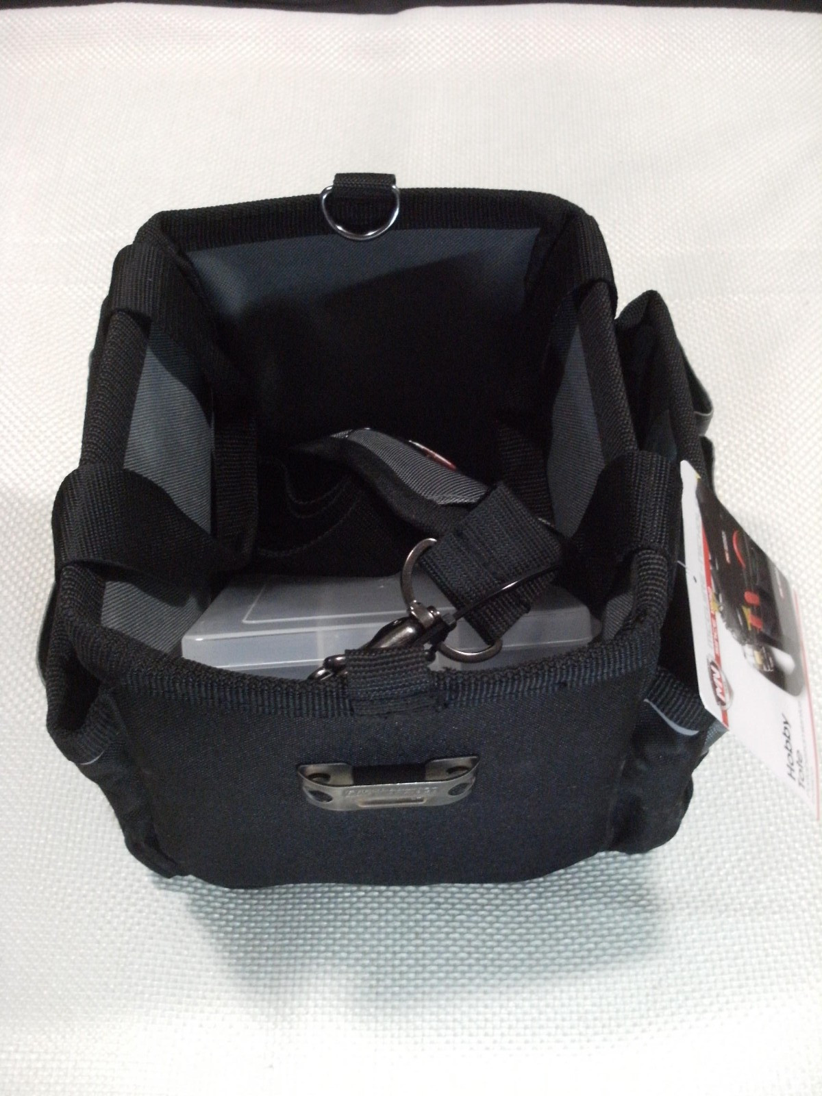 Mcguire Nicholas Black Hobby Electricians Tote Tool Bag with Pockets & Parts Bin
