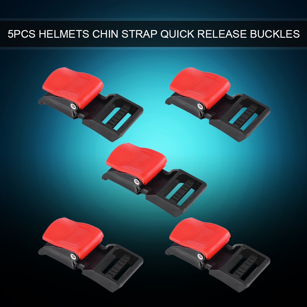 ● Motorcycle 5pcs Helmet Clip Buckles Chin Strap Quick Release Disconnect Buckle
