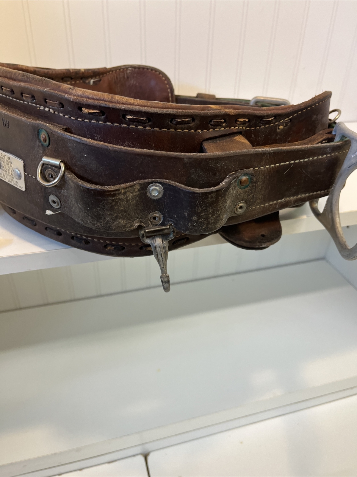 Vintage W. M. Bashlin Co, Adjustable Linesman Tool Belt, adjusts 36-44 Inches