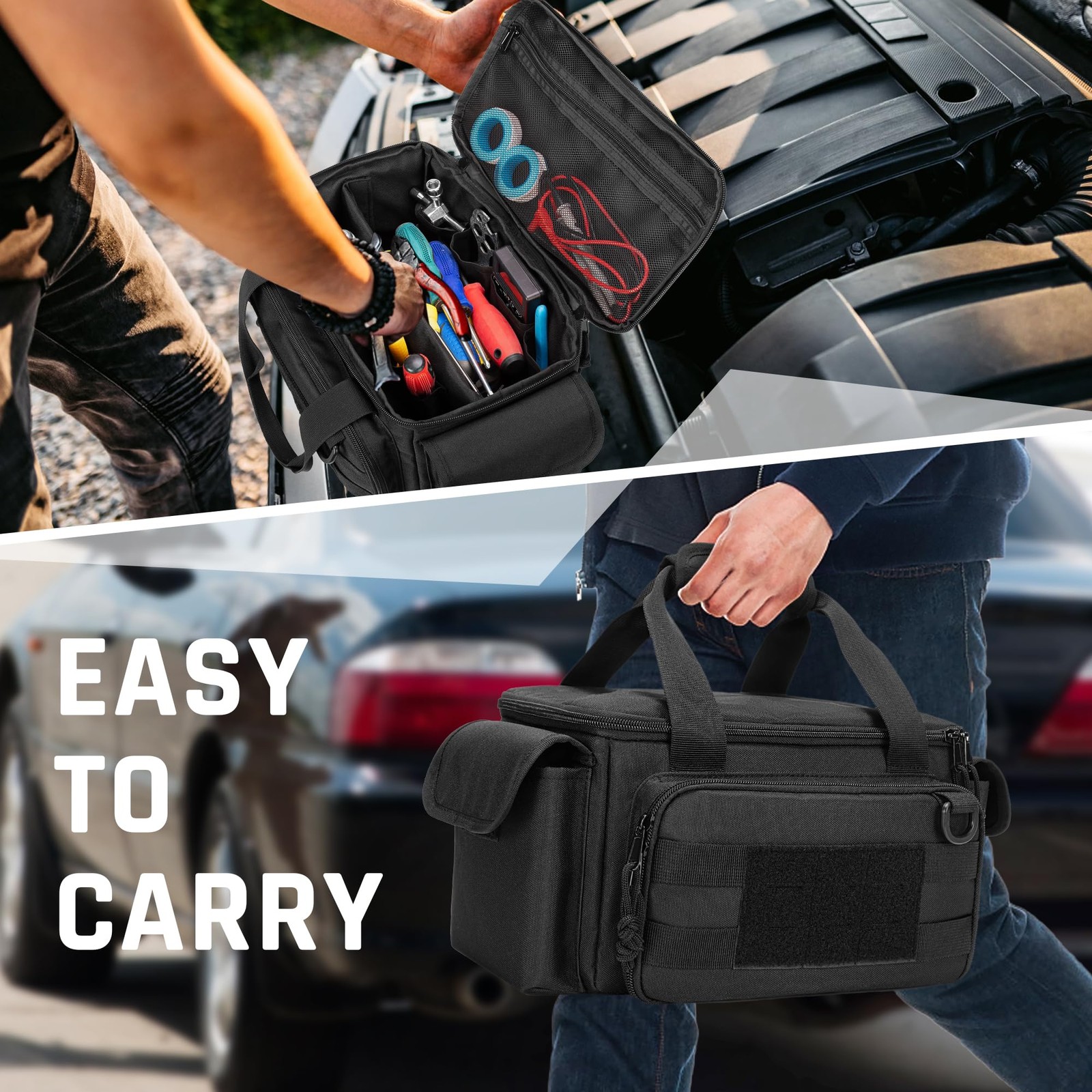Small Tool Bag with Anti-friction and Thick Padded Bottom, Tool Storage Organ…