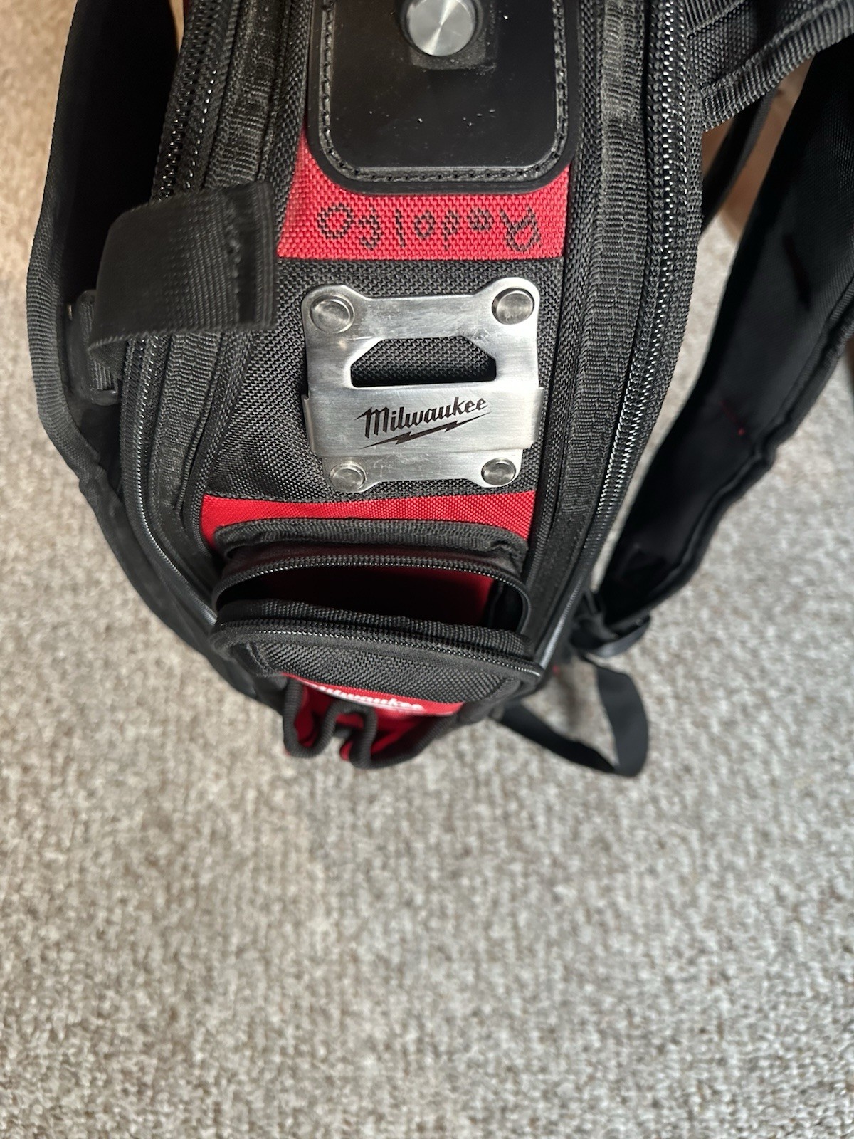 Milwaukee PACKOUT Large Ballistic Tool Backpack Tear/Impact Base Red/Black