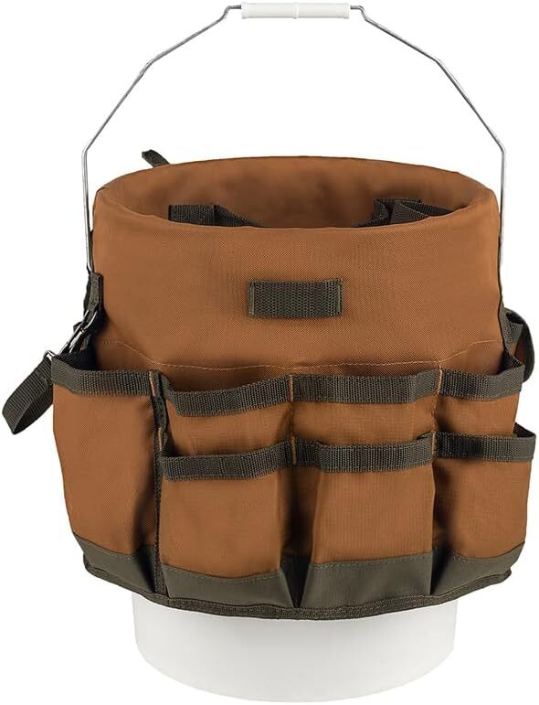 Bucket Boss The Bucketeer Tool Organizer For 5 Gallon Bucket Brown 10030