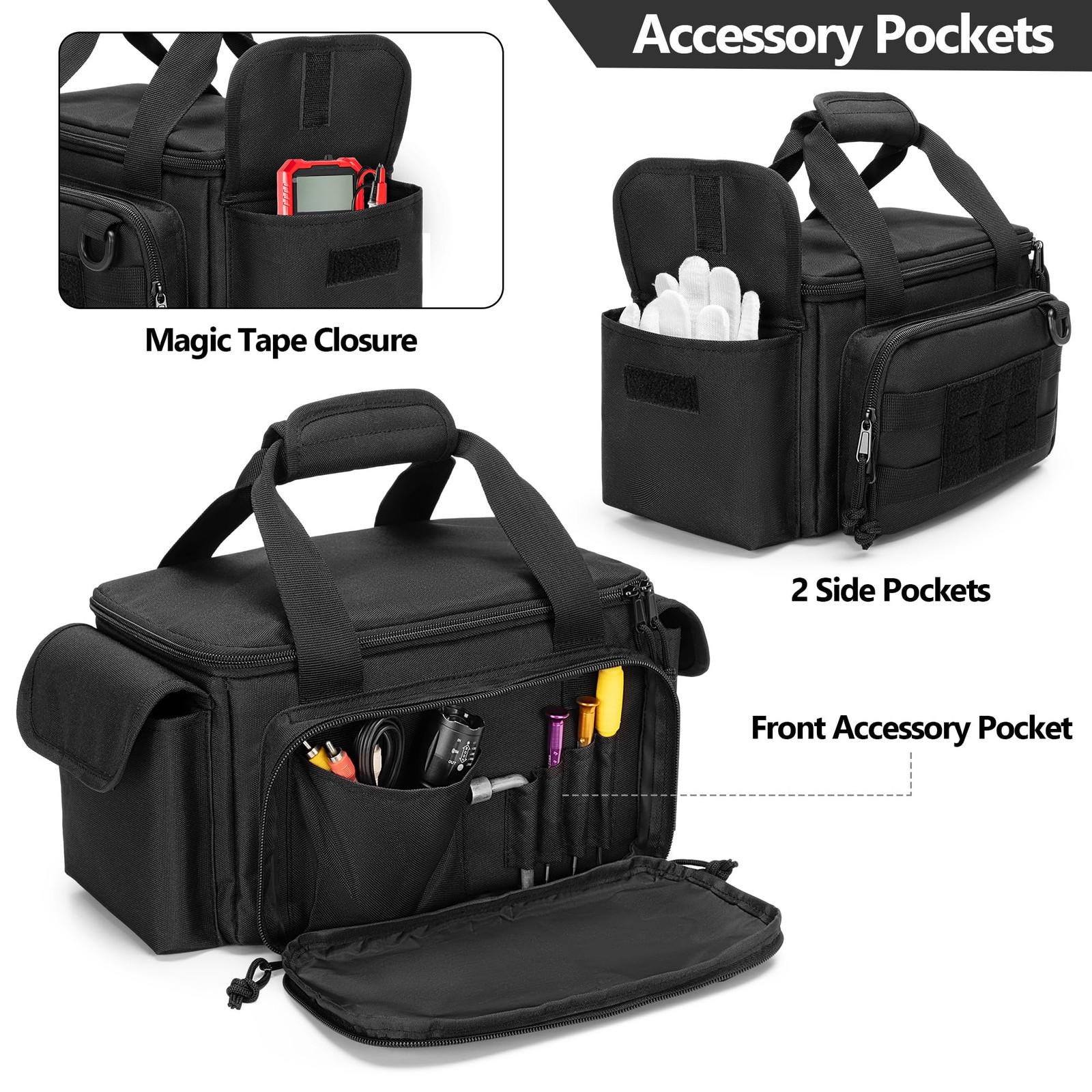 Small Tool Bag with Anti-friction and Thick Padded Bottom, Tool Storage Organ…