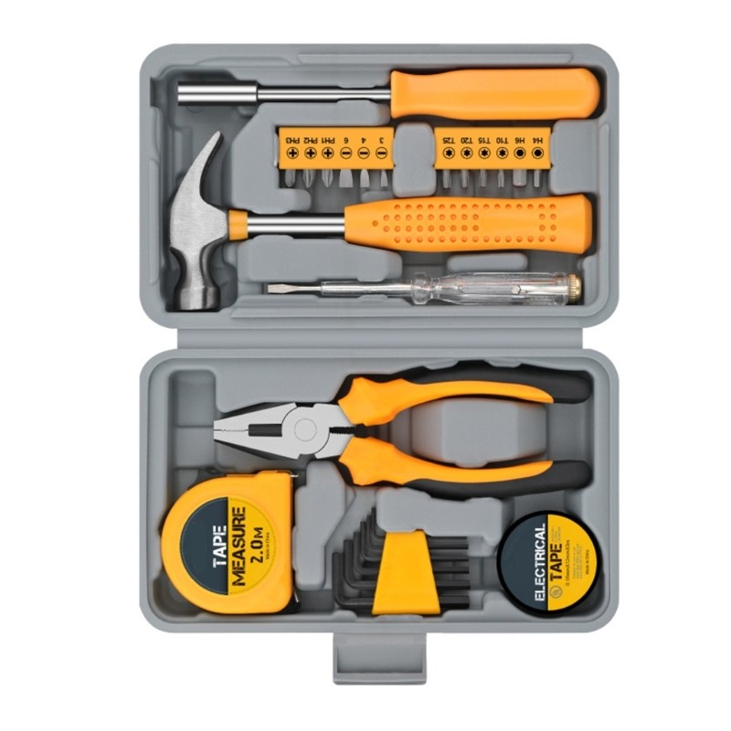 Multipurpose Home Repair Tool Kit Compact Storage Ergonomic Design For Household