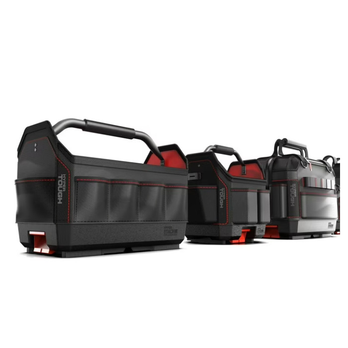 Hyper Tough Hyper Stack Full Size Tool Bag – Heavy-Duty, Stackable Storage Organ