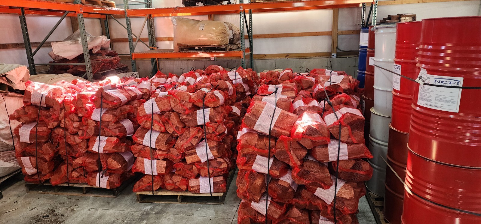 100pcs Firewood Bags MESH FIREWOOD BAGS .75 CUBIC FOOT FREE SHIPPING