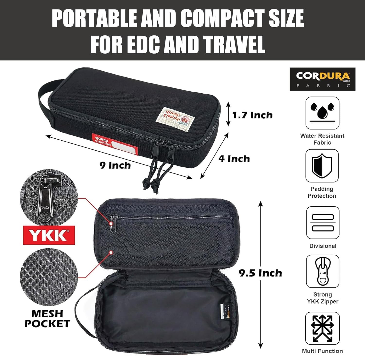 Rough Enough EDC Tool Bag Organizer with Handle – Portable & Durable