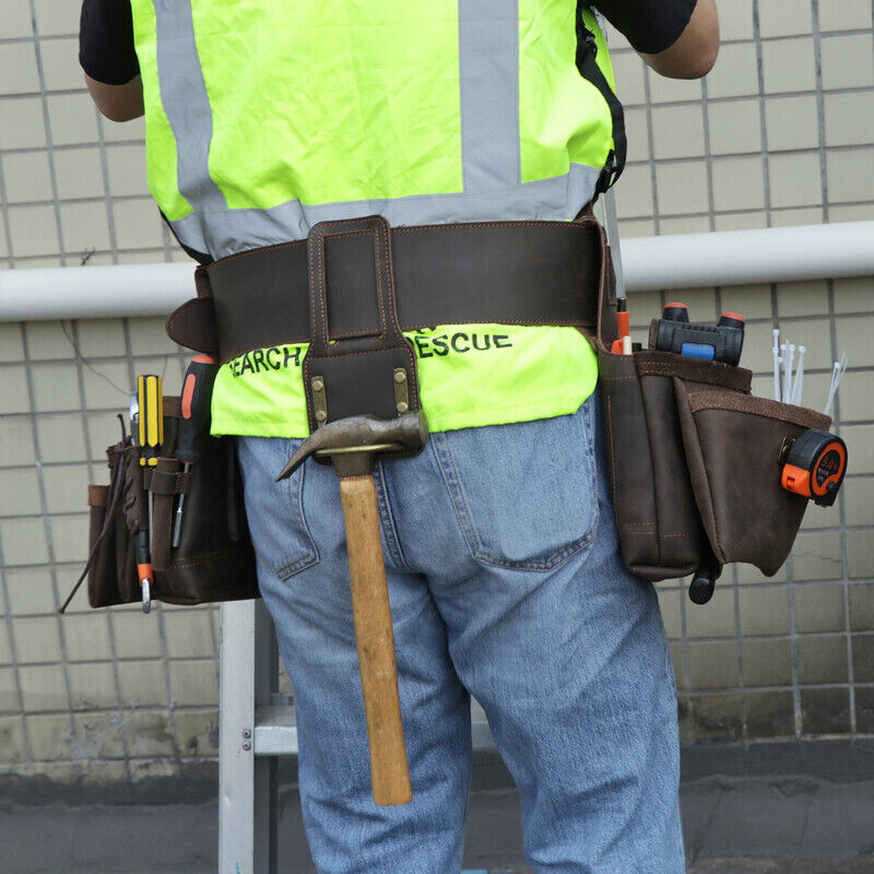 Leather Carpenter Framer Tool Organizer Belt/Pouch/Bag/Holder Carrying