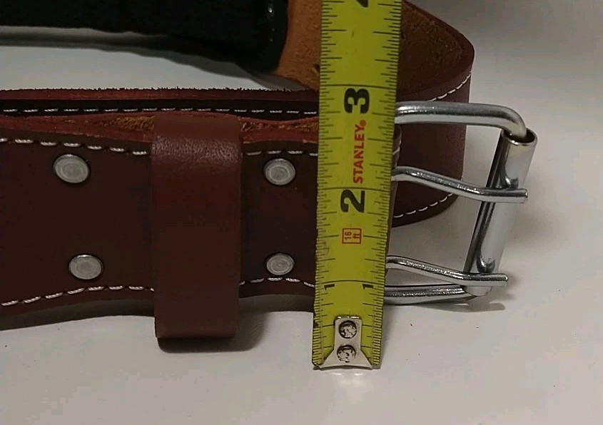 Brown Leather Foam Padded Work Belt 2.5″ Work Tool Belt Construction