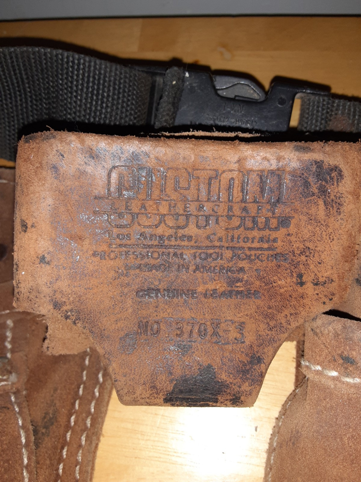 Custom Leather Craft CLC 370X3 Heavy Duty Brown Suede Tool Belt W/Hammer Hook