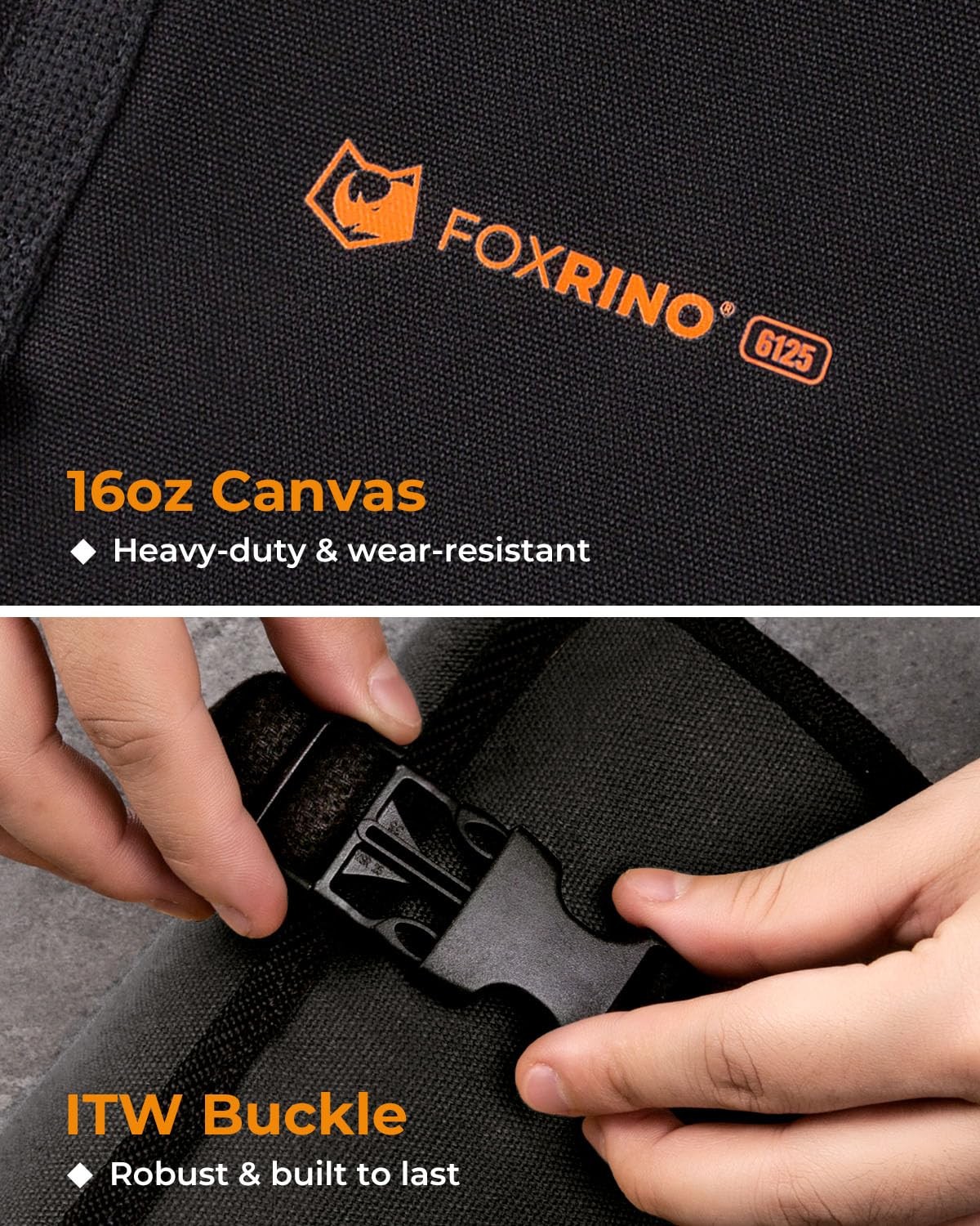 Wrench Roll, Wrench Roll Up Pouch, 19-Pocket Heavy Duty Canvas Wrench Organiz…
