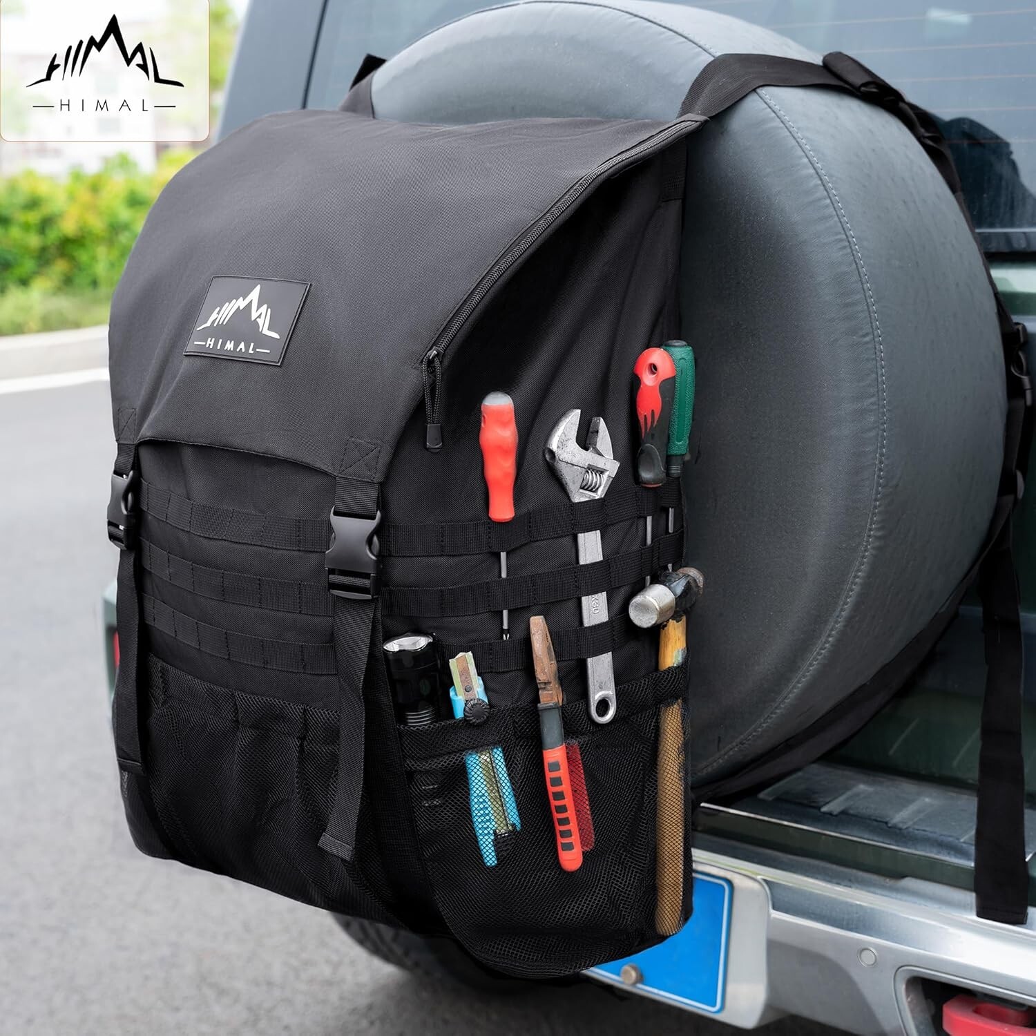 Large Capacity Spare Tire Trash Bag Cargo Tool Gear Organizer Outdoor Off-Road
