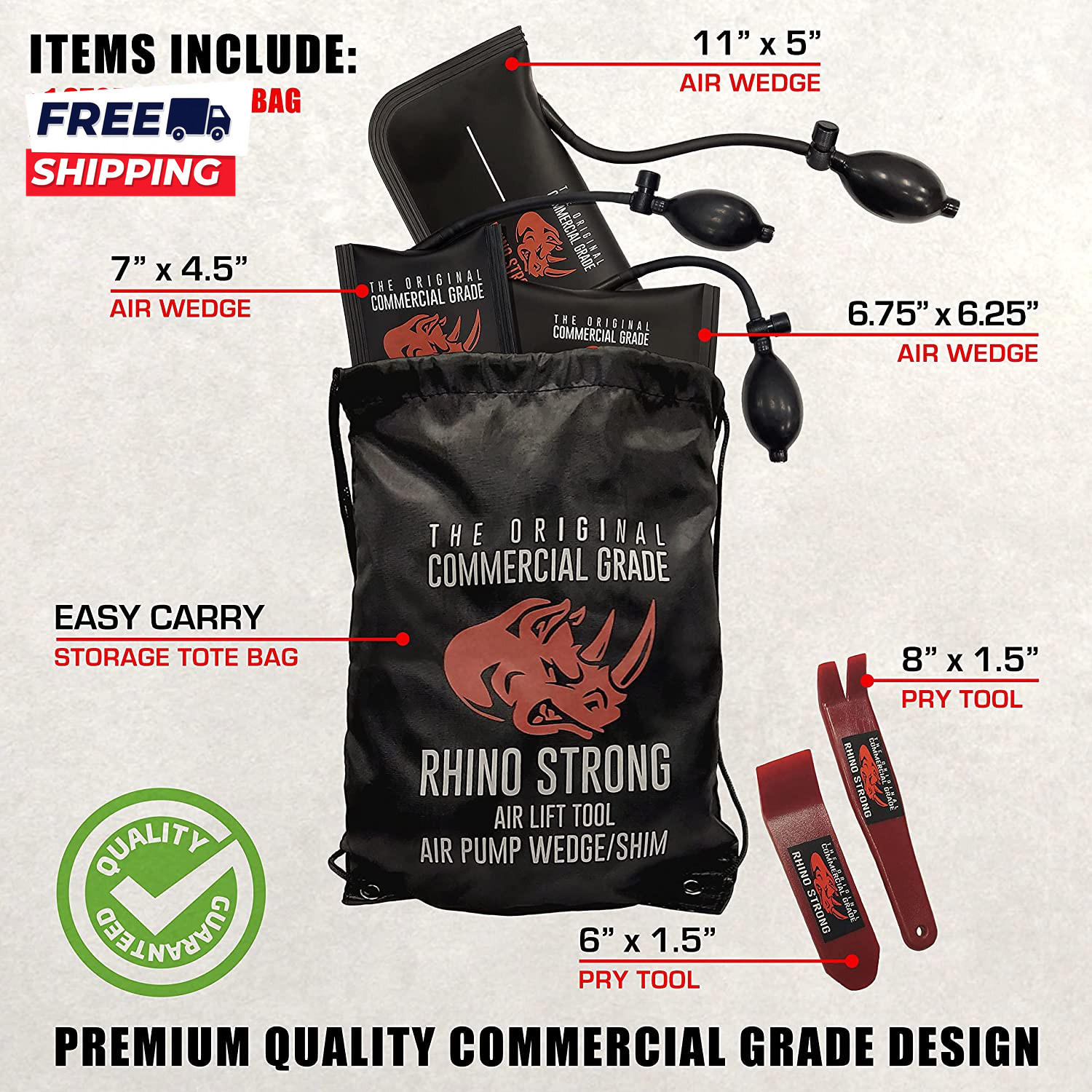 The Original Commercial Grade Air Wedge Bag Pump Professional Leveling Kit & Al
