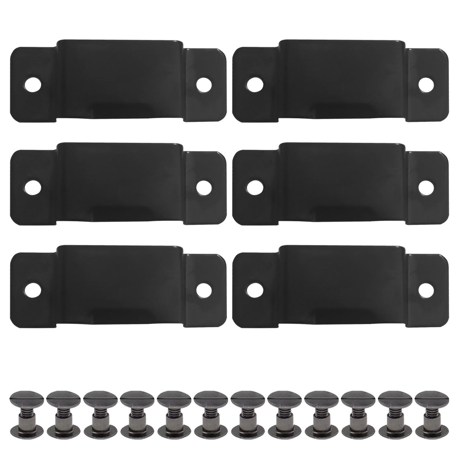 6 PCs Tape Measure Holder Clip,with 12pcs Double Sided Rivets Measuring Tape …