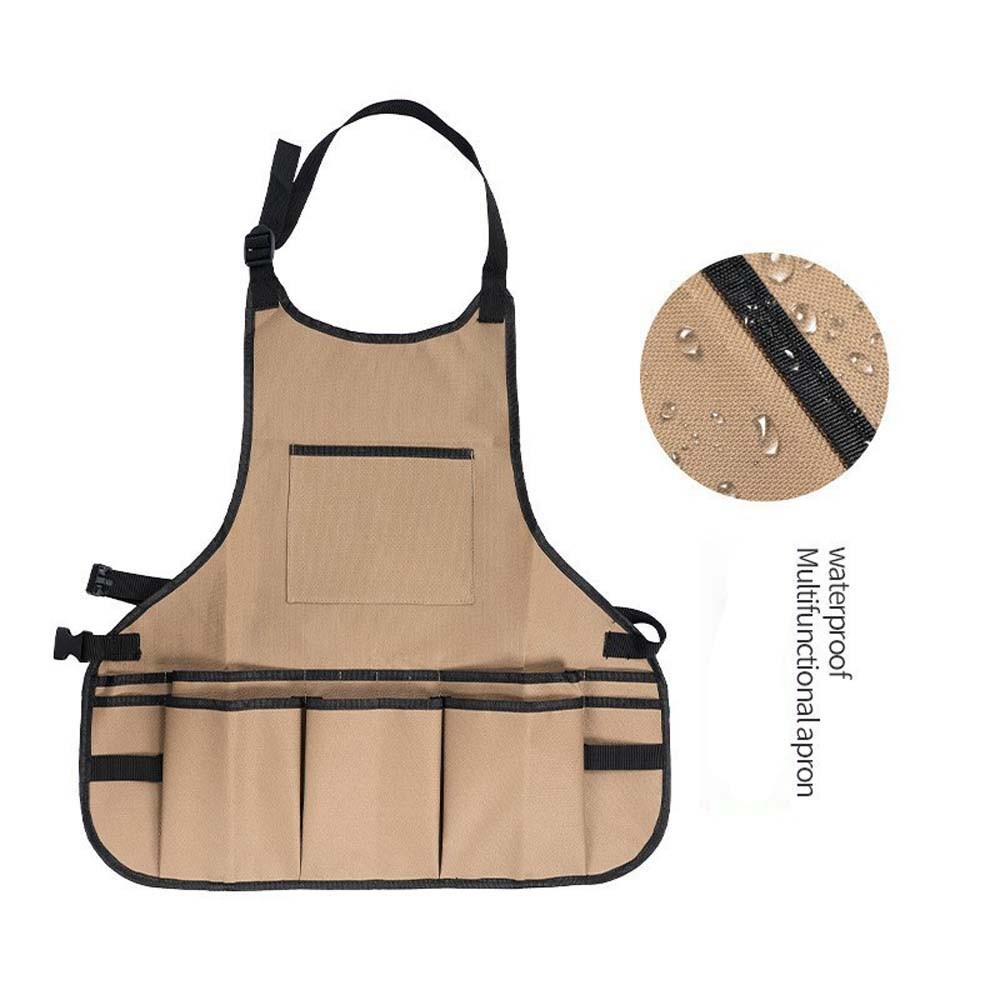Stain Repellent Durable Canvas Tool Apron fits Multi-Purpose Garden Art Projects