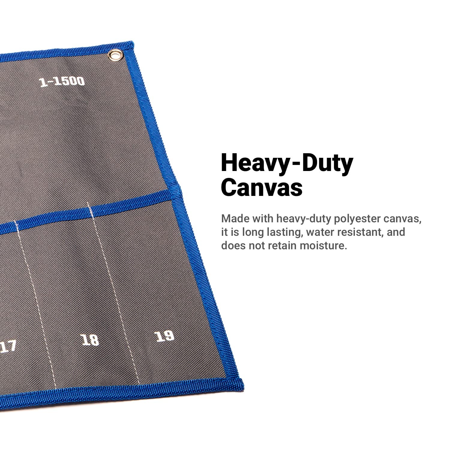 Wrench Roll Up Pouch, Metric, 12 Pockets